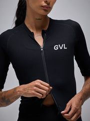 Jersey Ciclismo M/C Mujer Givelo Modern Classic Waffle Negra