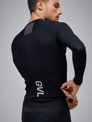 Jersey Ciclismo M/L Hombre Givelo Modern Classic Waffle Negr