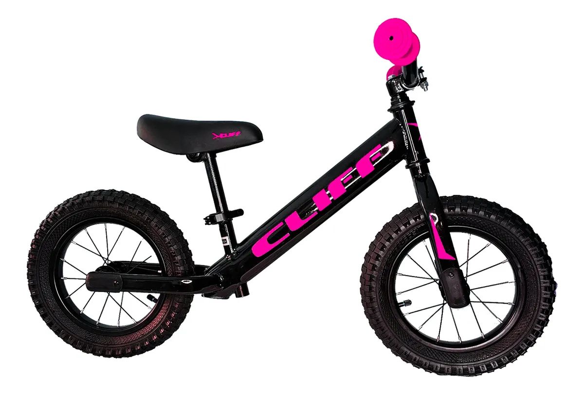 Bicicleta de Balance Cliff 2022 Niño Negro/Rosado