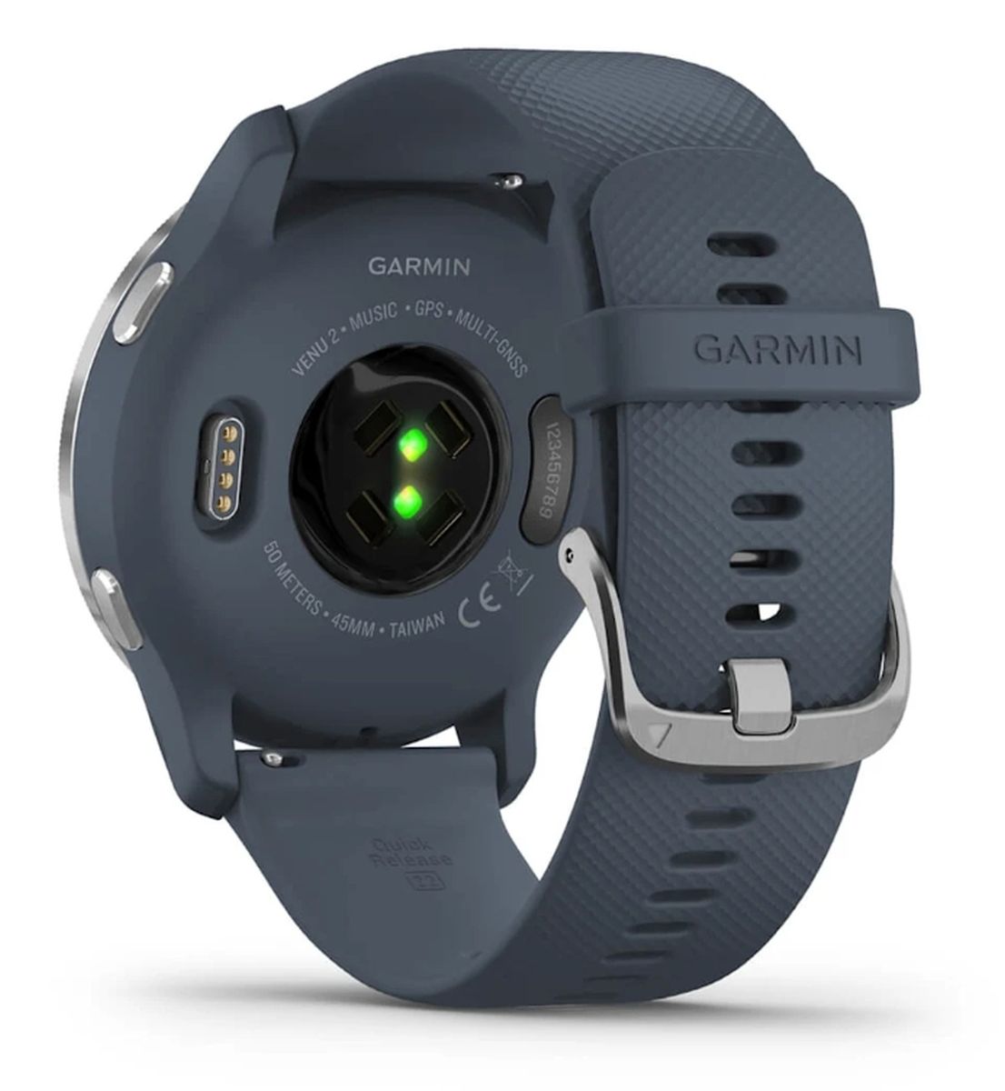 Reloj Garmin Venu 2 Plateado Grafito Azul