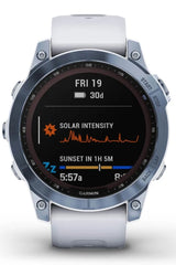 Reloj Fenix 7 Sapphire Solar Edition Blanco Titanio Azul