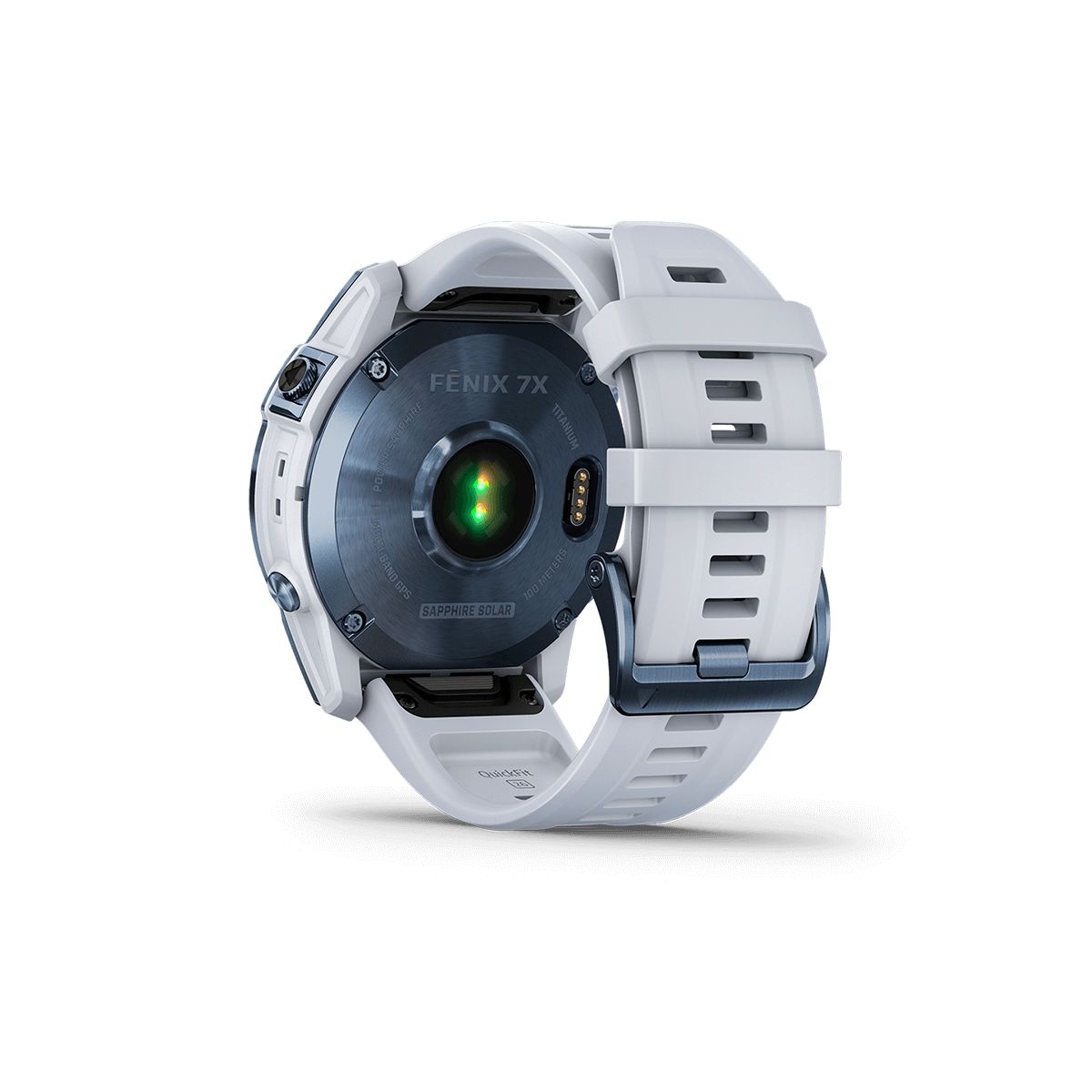 Reloj Fenix 7X Zafiro Solar Azul Mineral con Banda Blanca