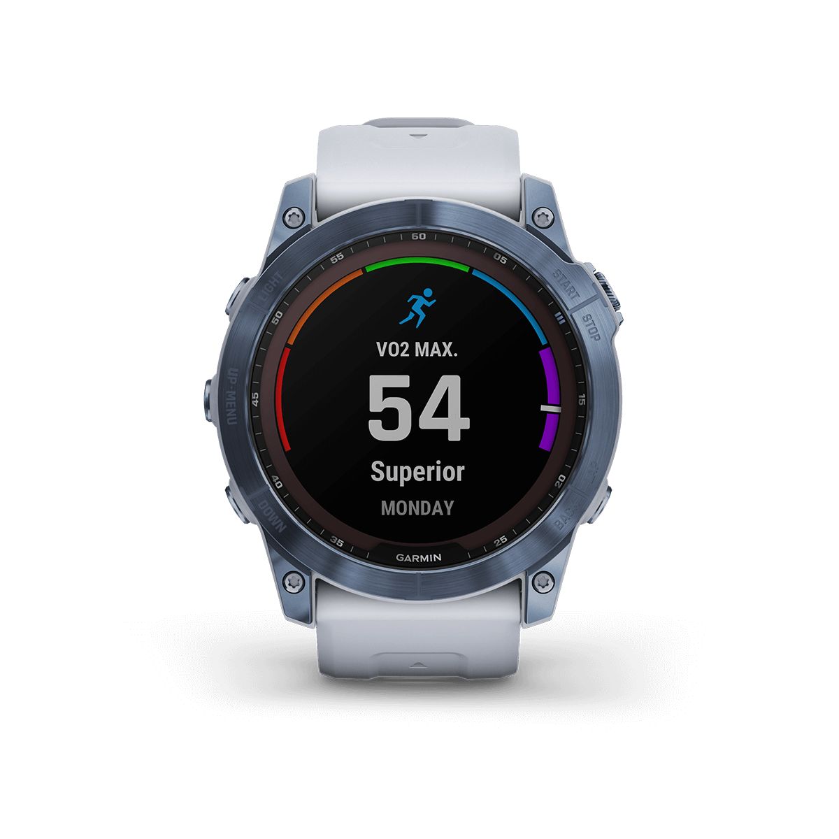 Reloj Fenix 7X Zafiro Solar Azul Mineral con Banda Blanca