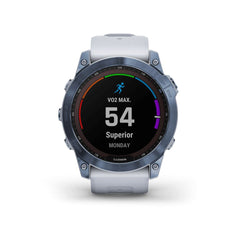 Reloj Fenix 7X Zafiro Solar Azul Mineral con Banda Blanca