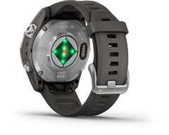 Reloj Fenix 7S Pro Solar Plata con Banda de Grafito