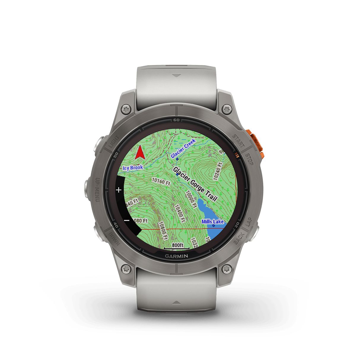 Reloj Fenix 7 Pro-Zafiro Solar Titanio Banda GrisNiebla/Naja