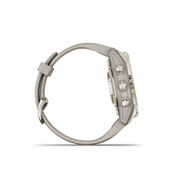 Reloj Epix Pro Gen2 Edición Zafiro 42mm Dorado Correa Beige