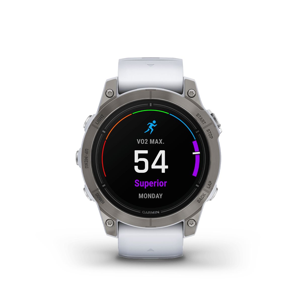 Reloj Epix Pro Gen2 Edición Zafiro 47mm Titanio Correa Blca