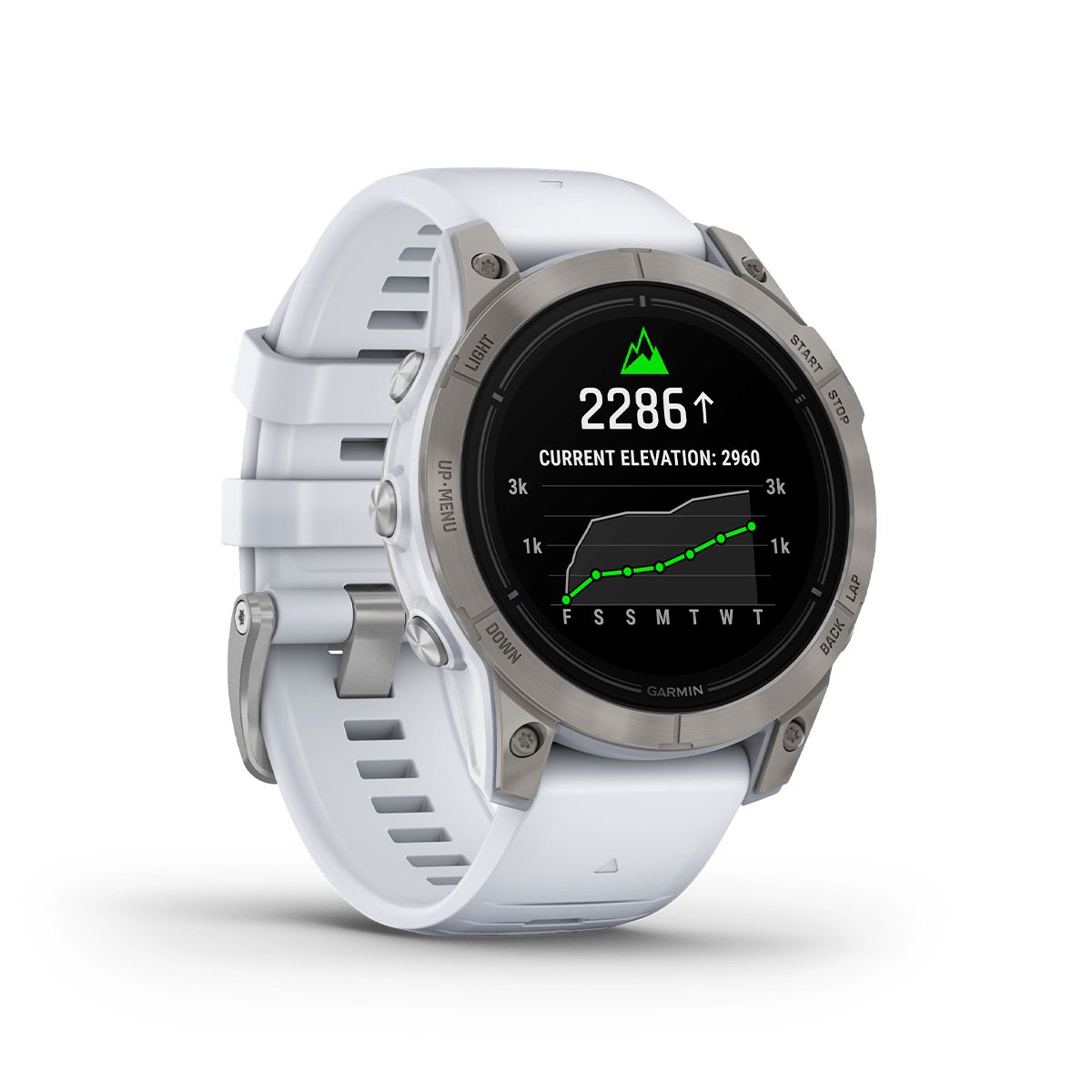 Reloj Epix Pro Gen2 Edición Zafiro 47mm Titanio Correa Blca
