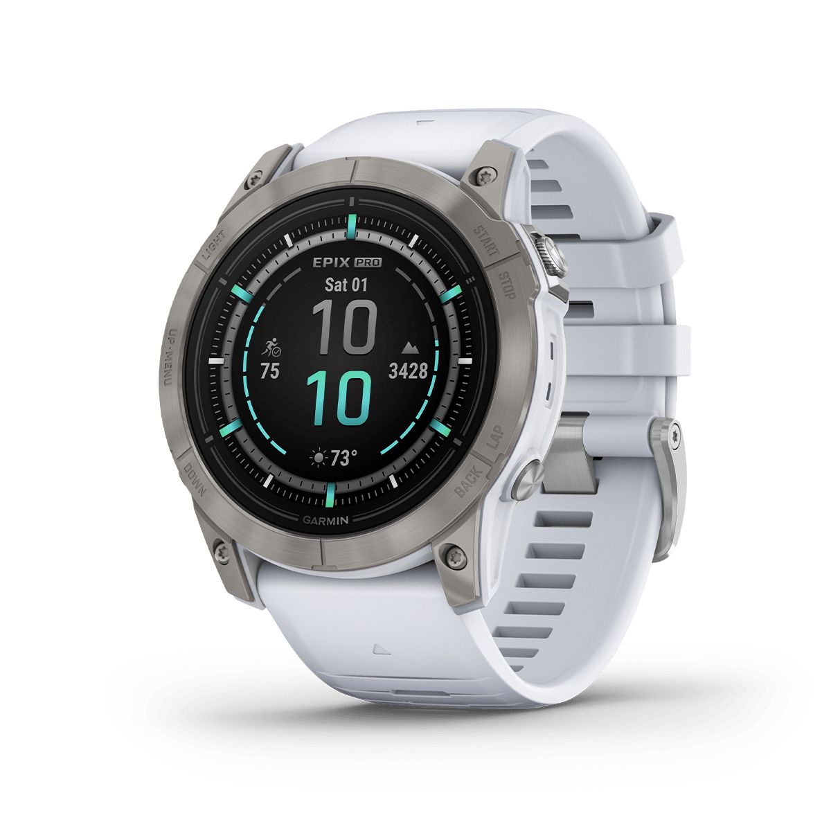 Reloj Epix Pro Gen2 Edición Zafiro 51mm TitanioCorrea Blanca