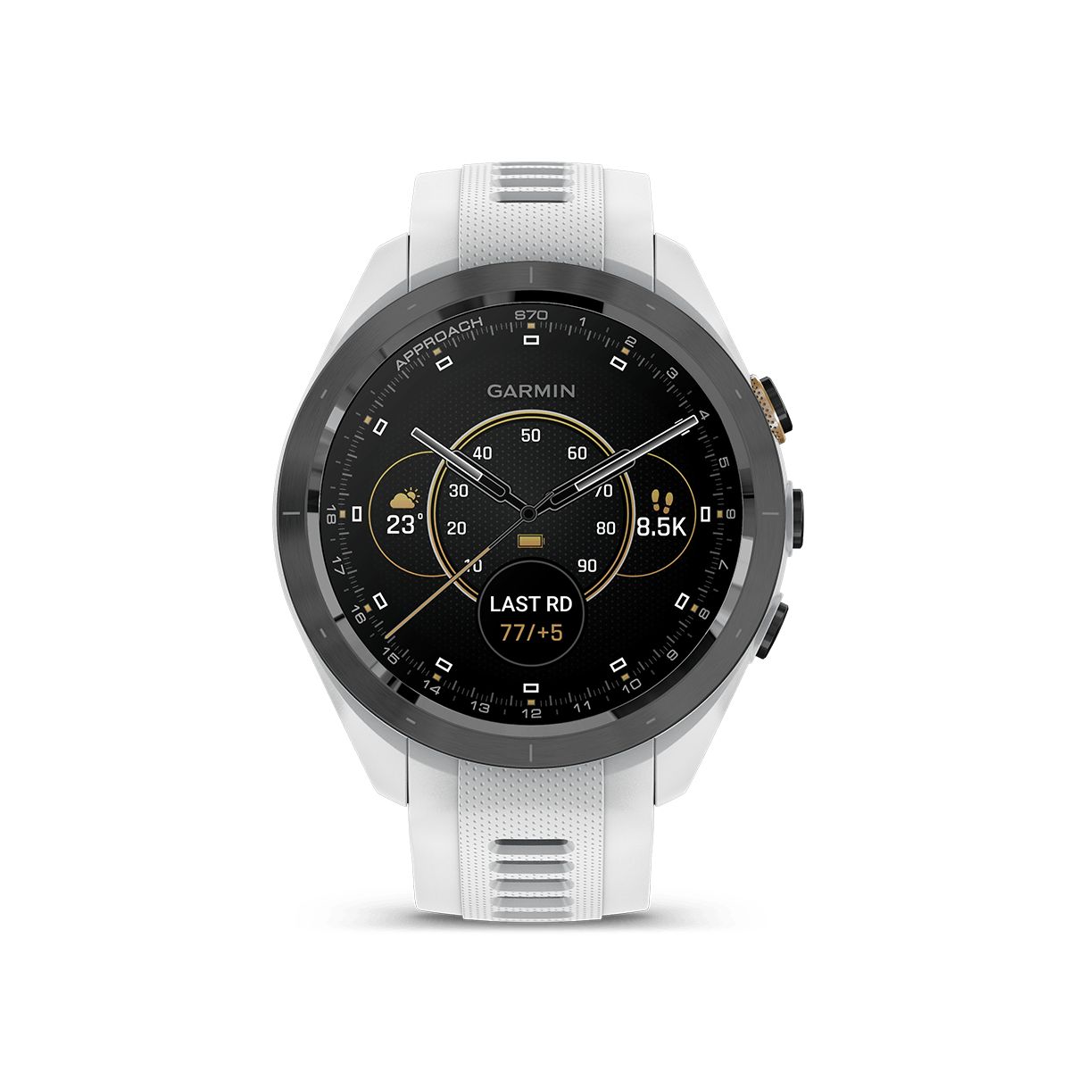 Reloj Garmin Approach S70 47mm Bisel Cerámica Blanca