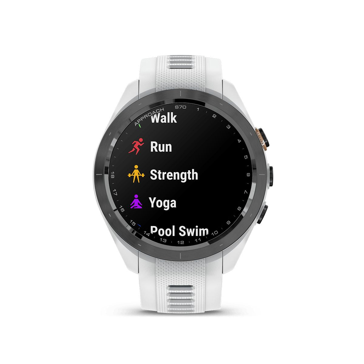 Reloj Garmin Approach S70 47mm Bisel Cerámica Blanca