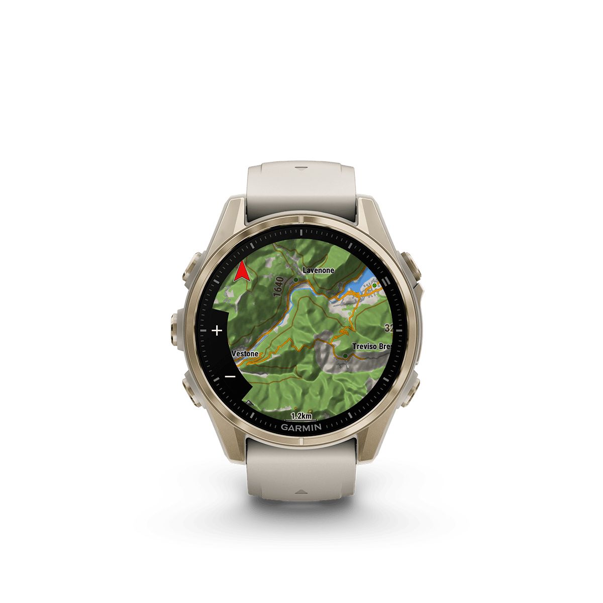 Reloj Garmin Fenix 8 43mm Amoled Oro Zafiro Gris