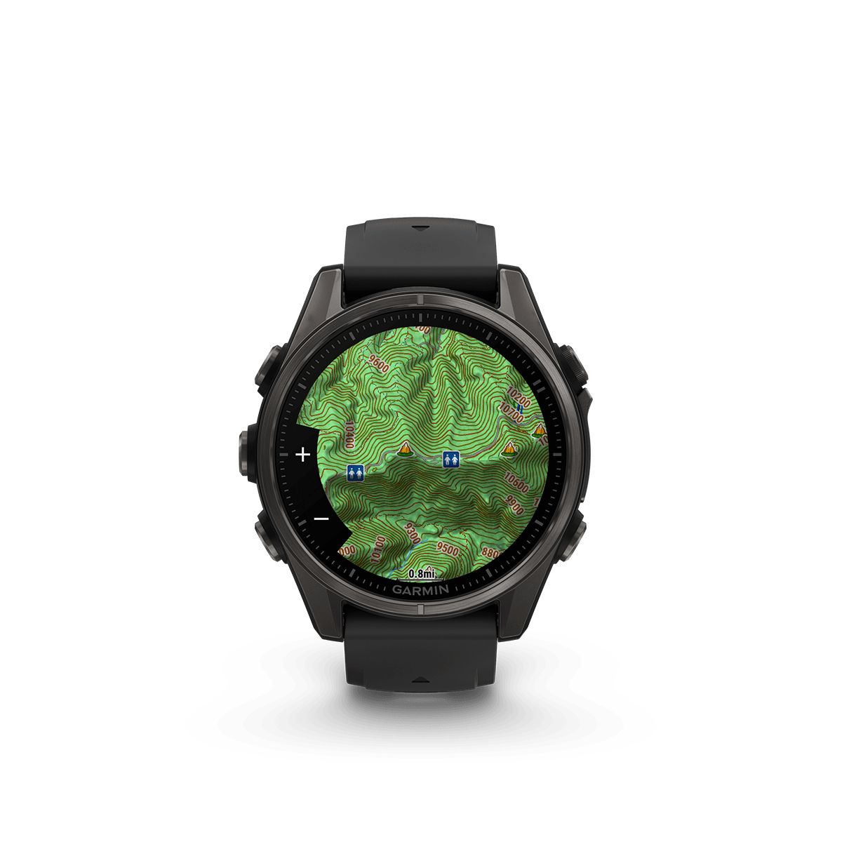 Reloj Garmin Fenix 8 43mm Amoled Zafiro Titanio DLC GrisGuij