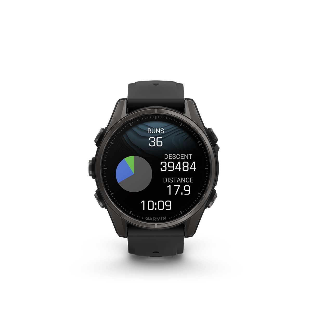 Reloj Garmin Fenix 8 43mm Amoled Zafiro Titanio DLC GrisGuij