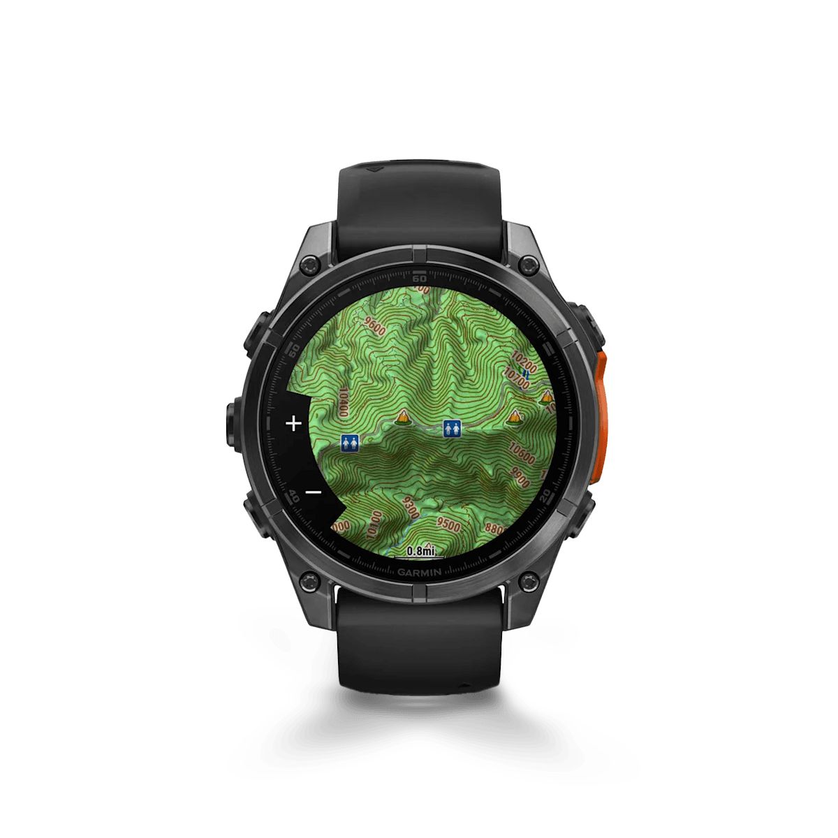 Reloj Garmin Fenix 8 47mm Amoled Gris Pizarra Negra