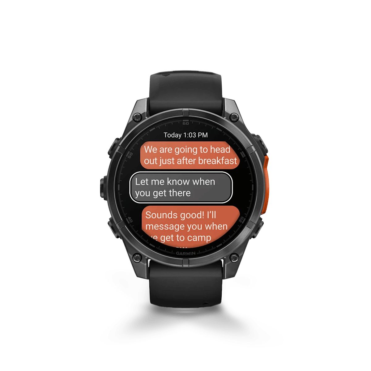 Reloj Garmin Fenix 8 47mm Amoled Gris Pizarra Negra