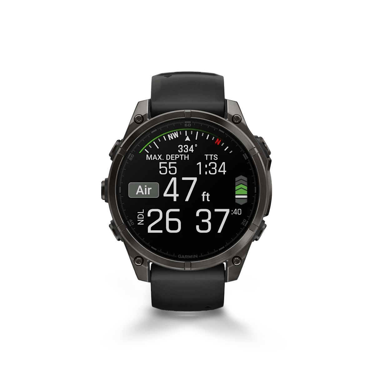 Reloj Garmin Fenix 8 47mm Amoled Zafiro Titanio DLC Gris