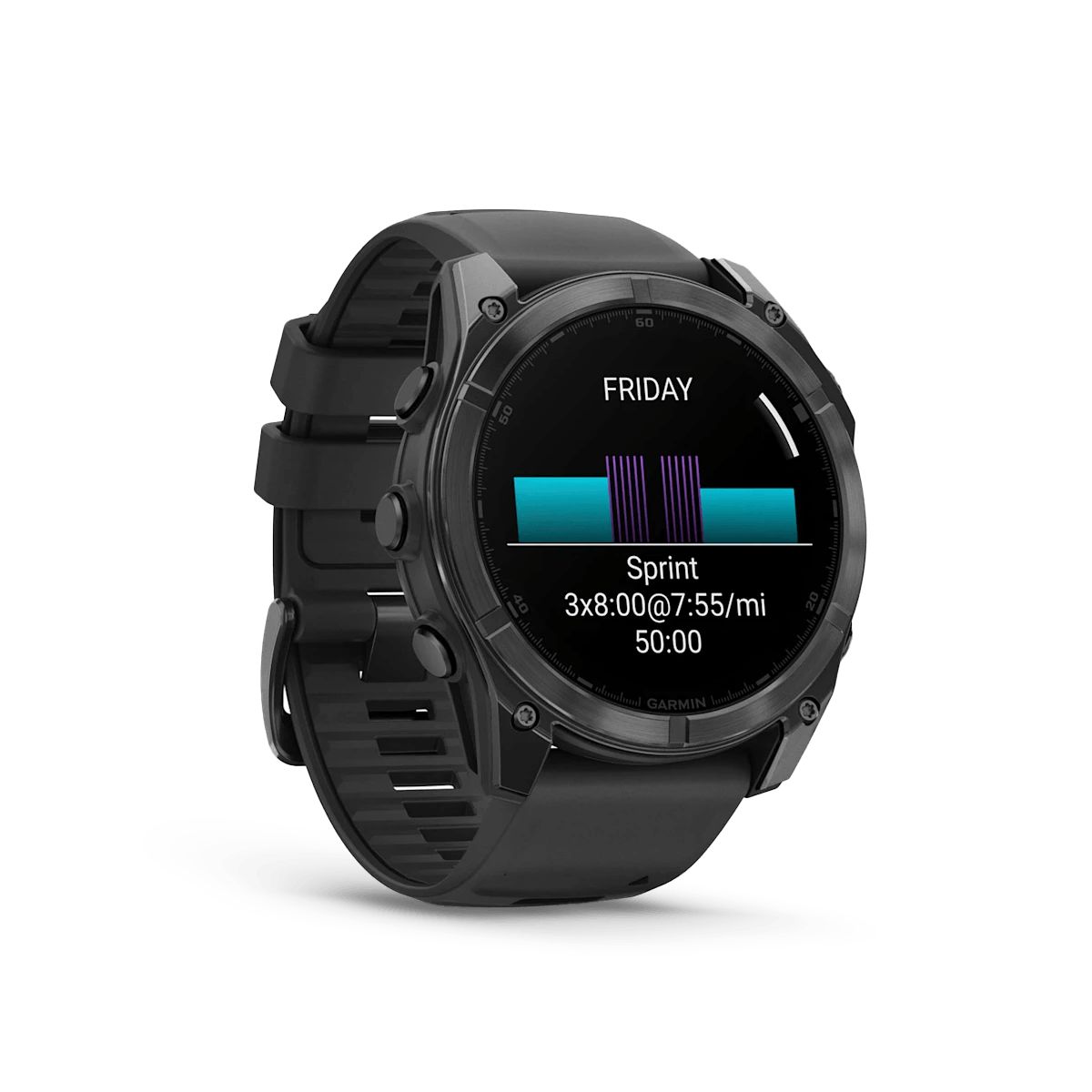 Reloj Garmin Fenix 8 51mm Amoled Gris Pizarra Negra