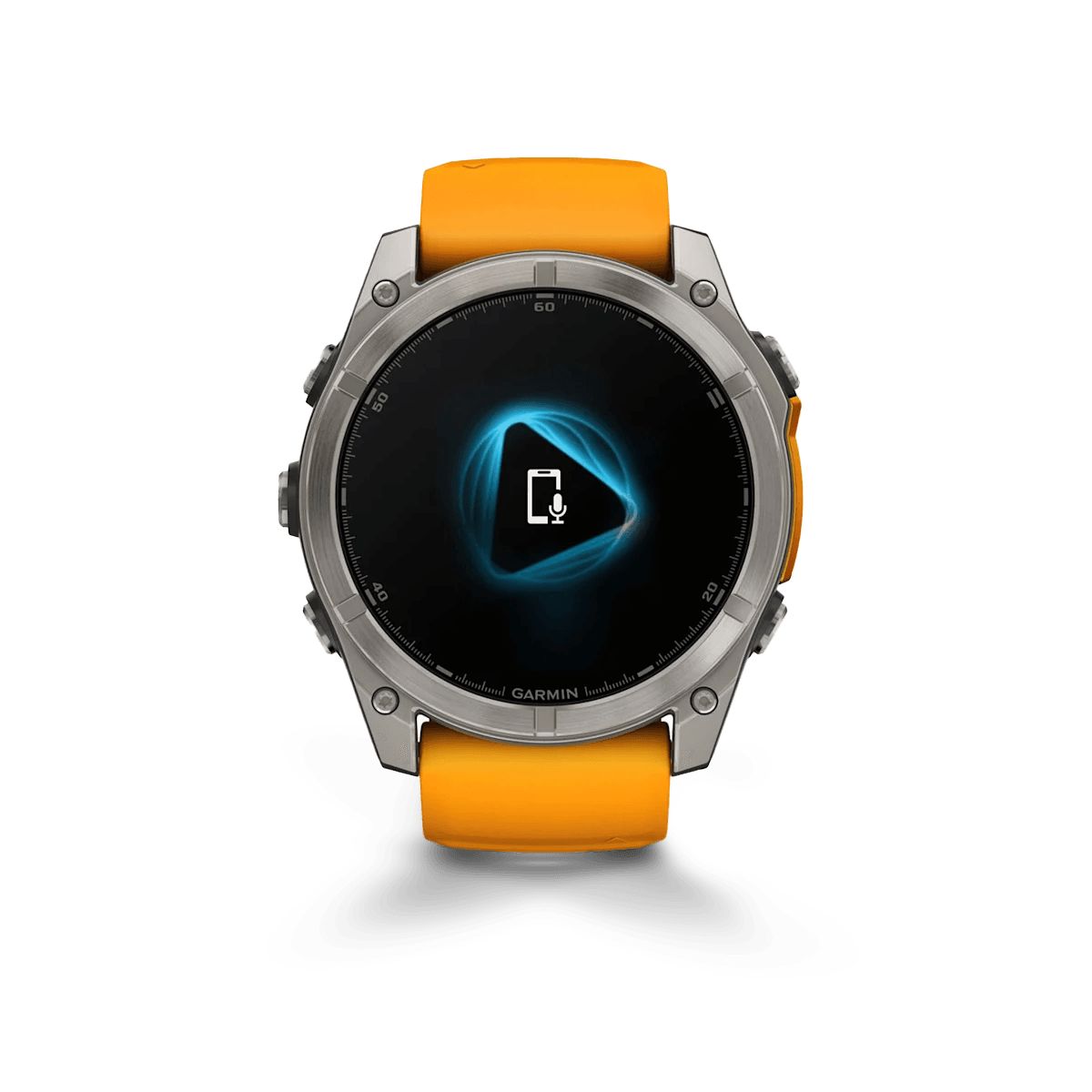 Reloj Garmin Fenix 8 51mm Amoled Zafiro Titanio Naranja