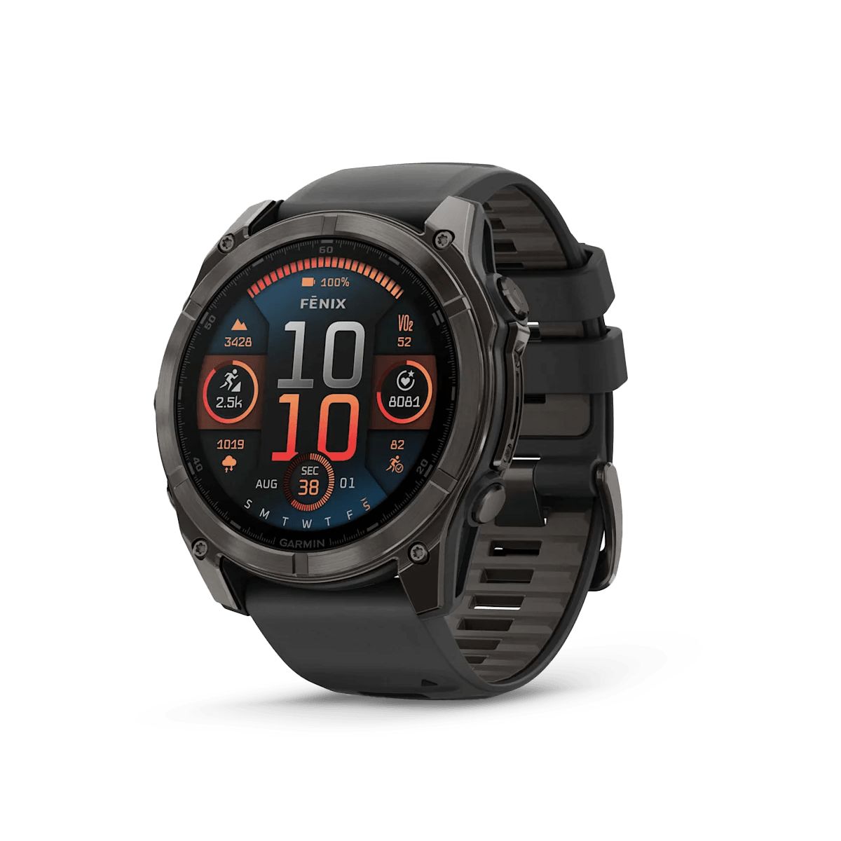 Reloj Garmin Fenix 51mm Amoled Zafiro Titanio DLC Gris Ngr