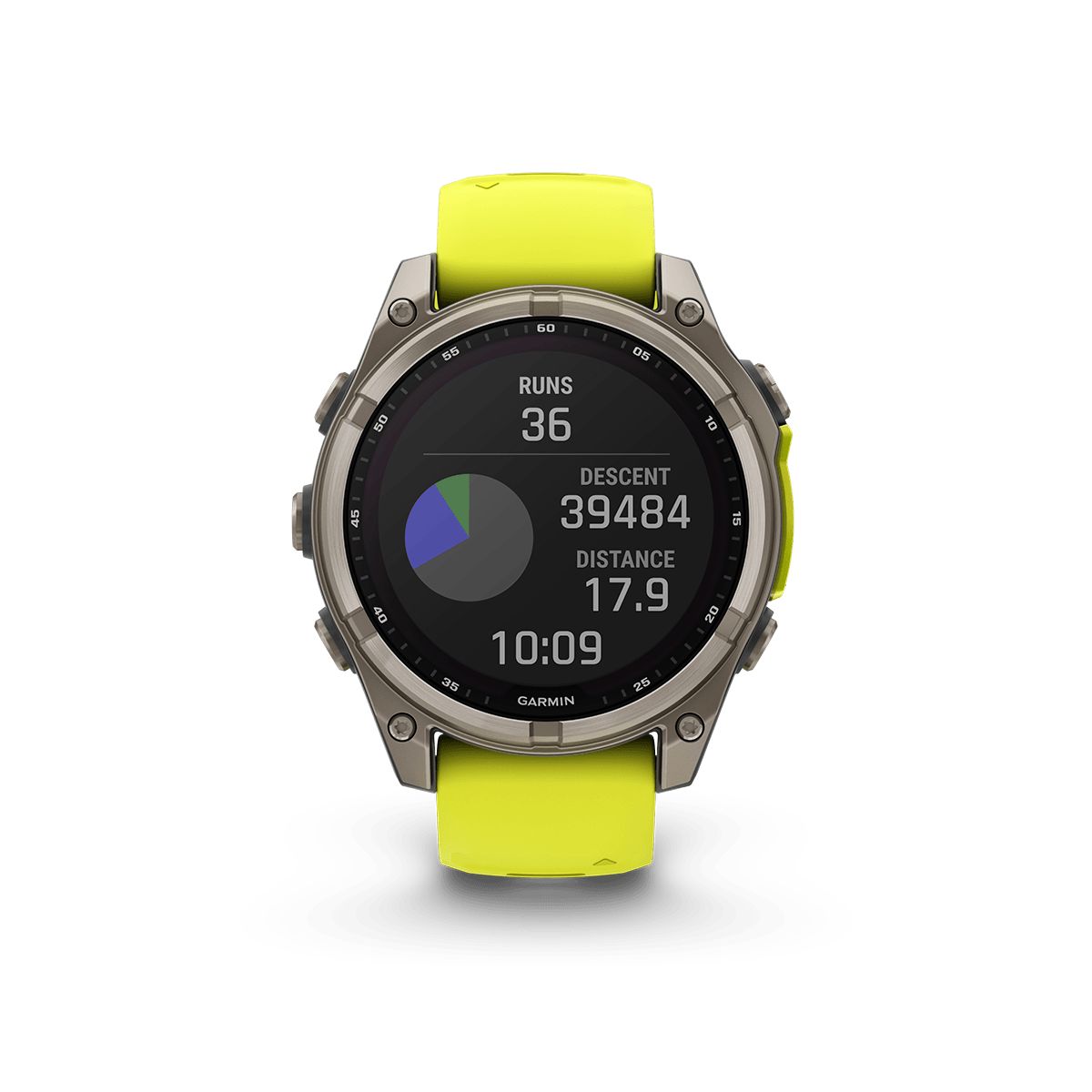 Reloj Garmin Fenix 8 47mm Solar Zafiro Titanio Amarilla