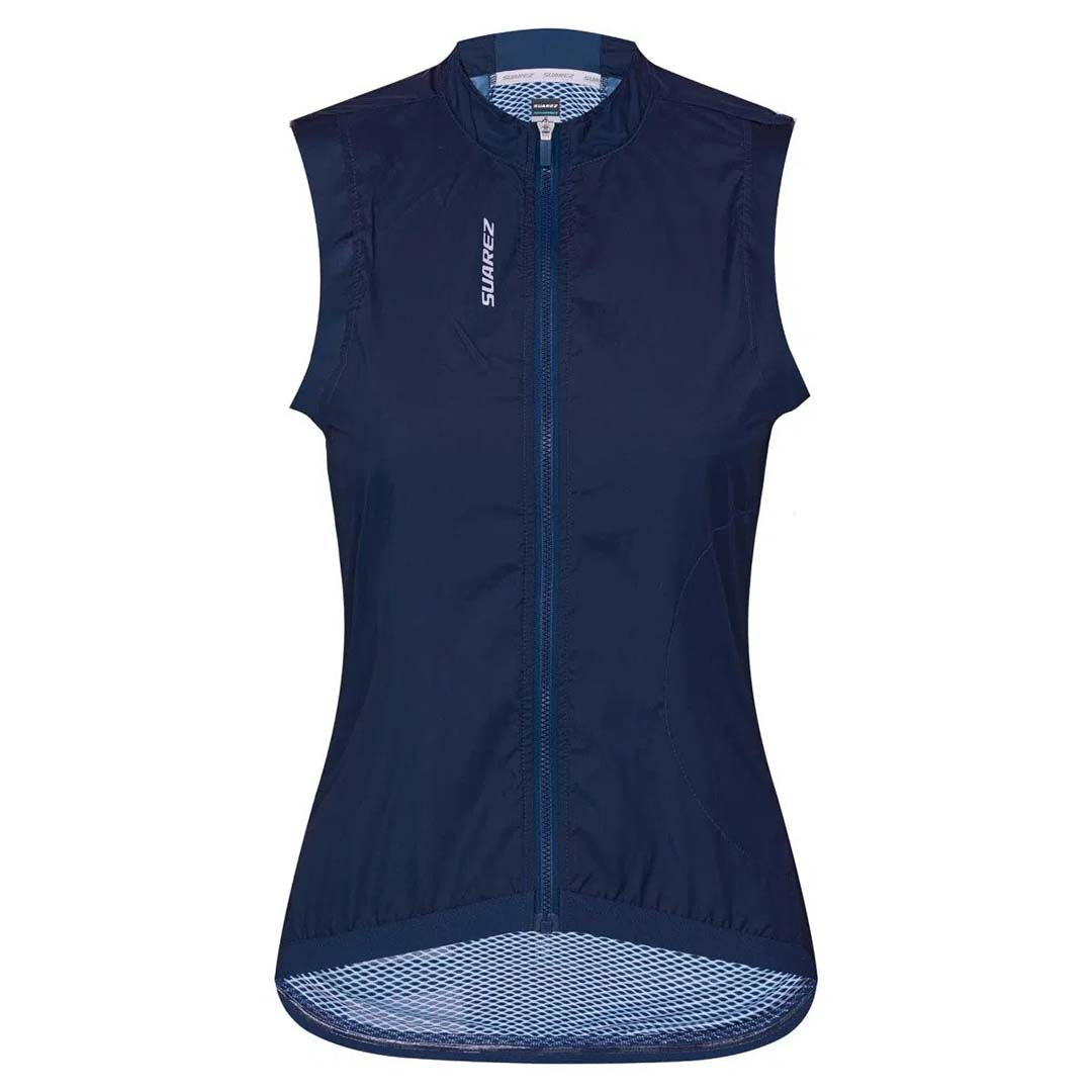 Chaleco Cortavientos De Ciclismo Mujer Barrier Navy