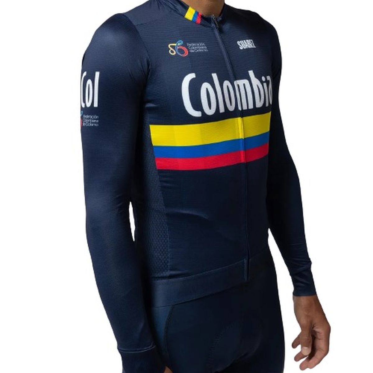Jersey De Ciclismo Hombre M/L Federación Colombia París 2024