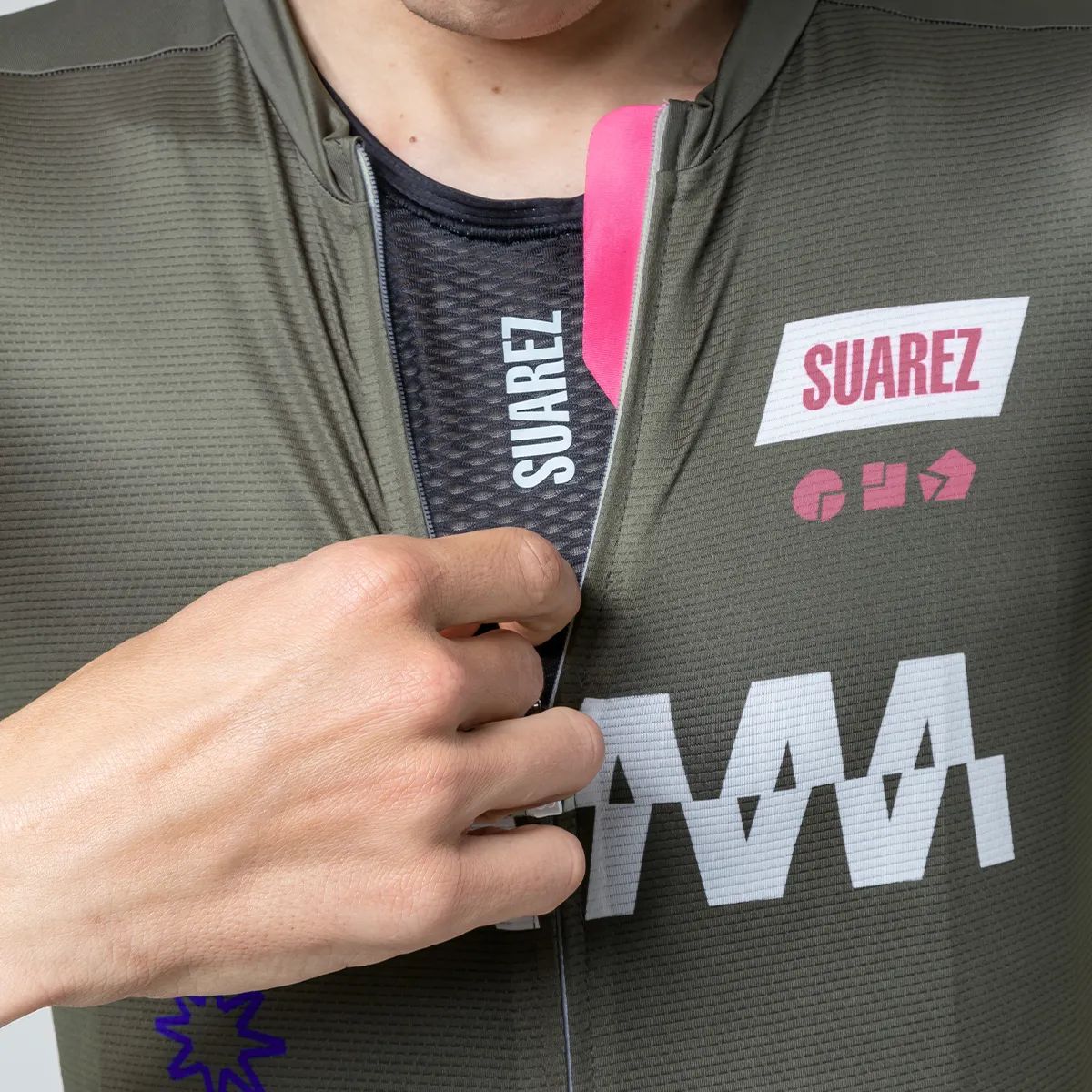 Jersey Ciclismo M/C Suarez Hombre Lock Tea Leaf 2.4