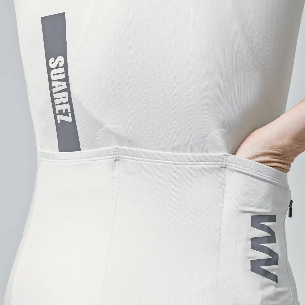 Jersey De Ciclismo M/C Mujer Suarez Solid Sand White 2.5