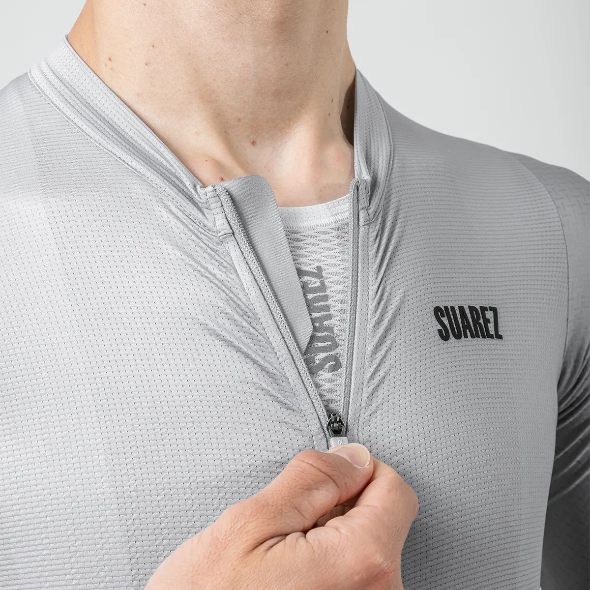 Jersey Ciclismo M/C Suarez Hombre Lite Ash Gray 2.4