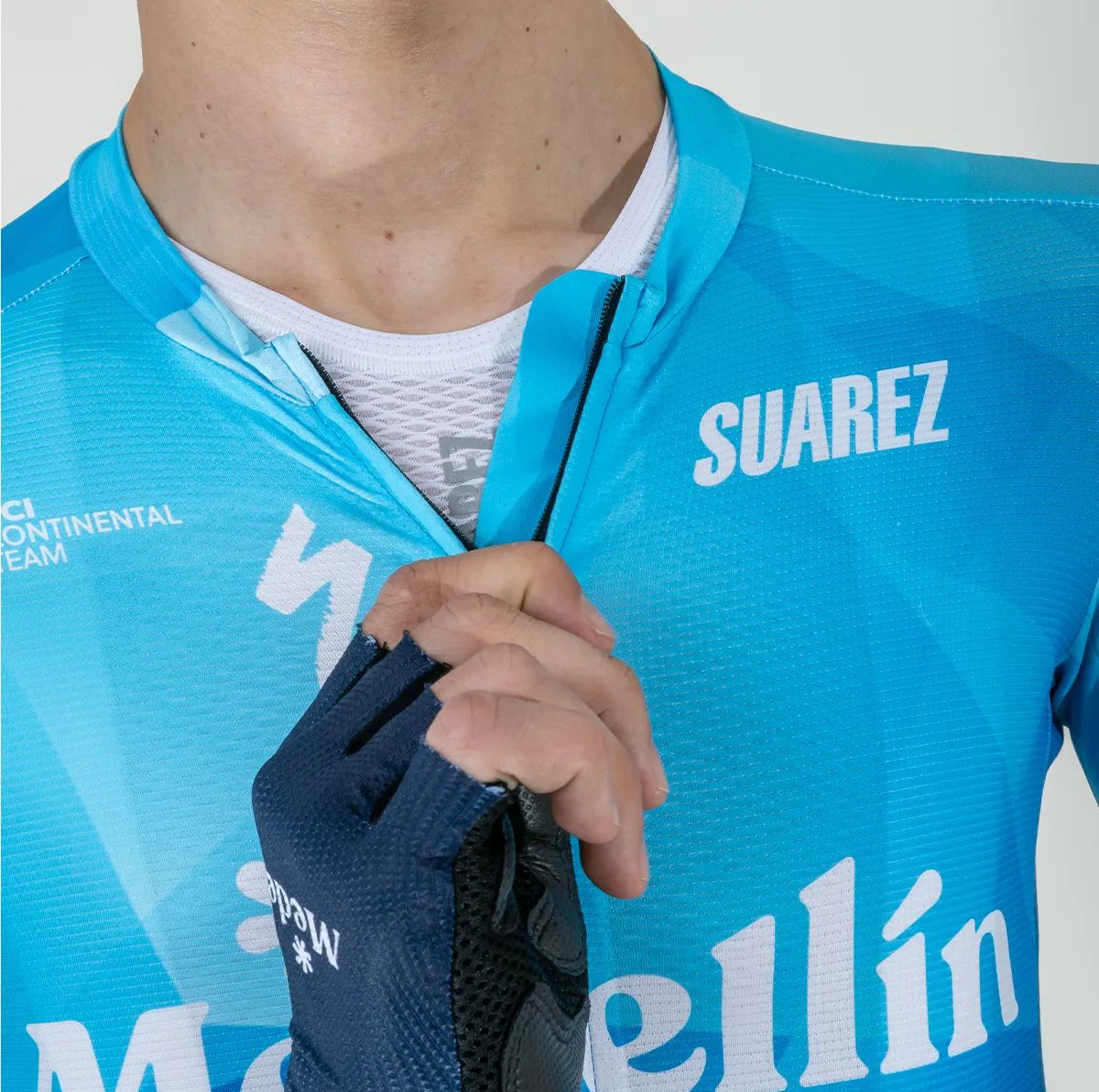 Jersey De Ciclismo Hombre Suarez Team Medellin Azul