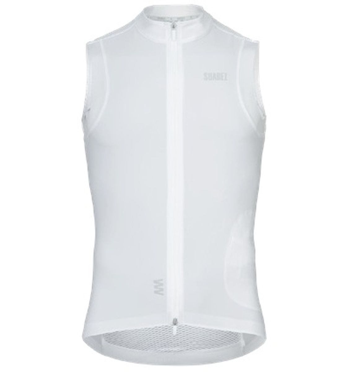 Chaleco Cortavientos Ciclismo Suarez Hombre Barrier White