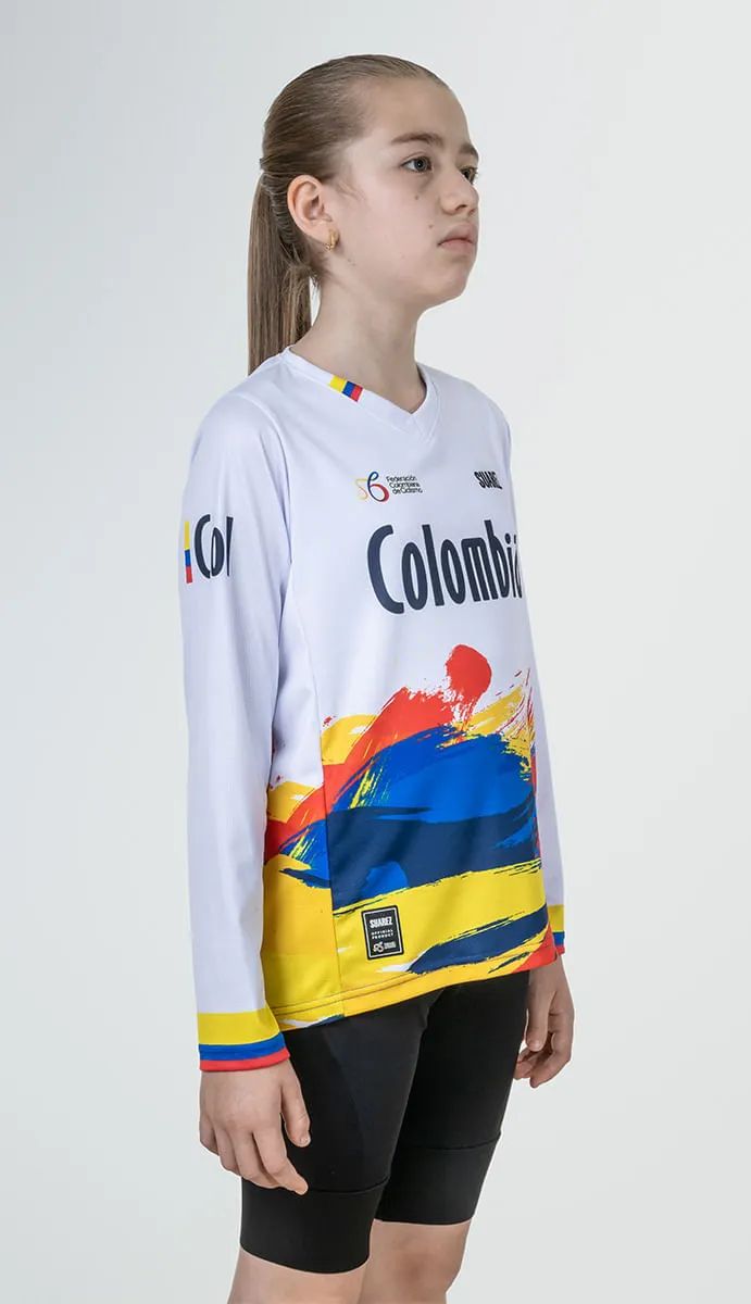 Jersey de Ciclismo M/L Unisex Junior Federación Colombia 25
