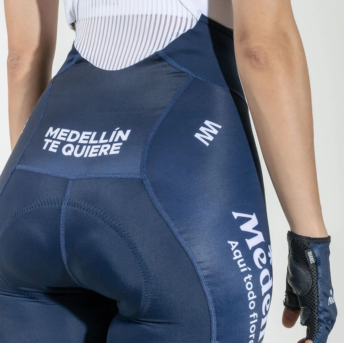 Pantaloneta De Ciclismo C/T Mujer Suarez Team Medellin Azul