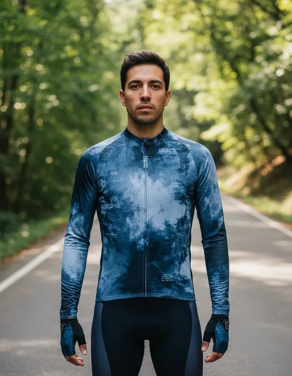 Jersey Ciclismo Cuello M/L Suarez At Ash 2.4 Azul