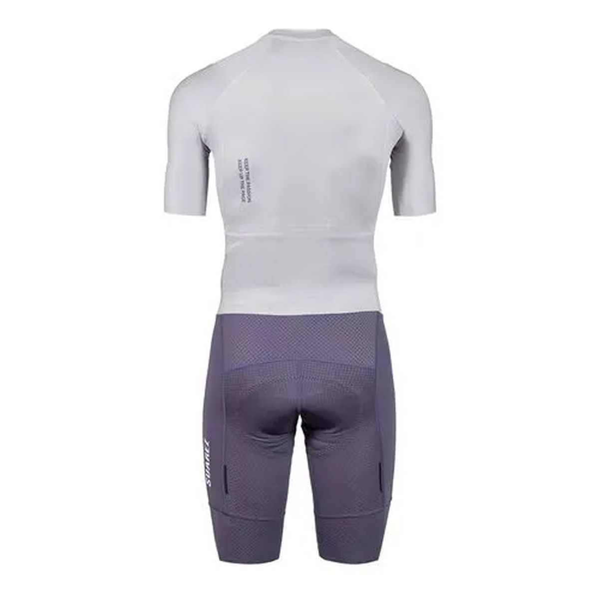 Enterizo de Ciclismo Hombre M/C Suarez Hard Lite Lila Blanco