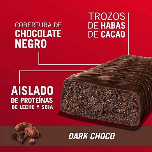 Barra Enervit con Proteinas 20gr CHocolate Negro (Unidad)
