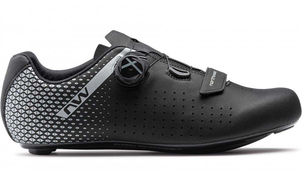 Zapatilla de Ciclismo Northwave Ruta Core Plus2 Negro/Gris