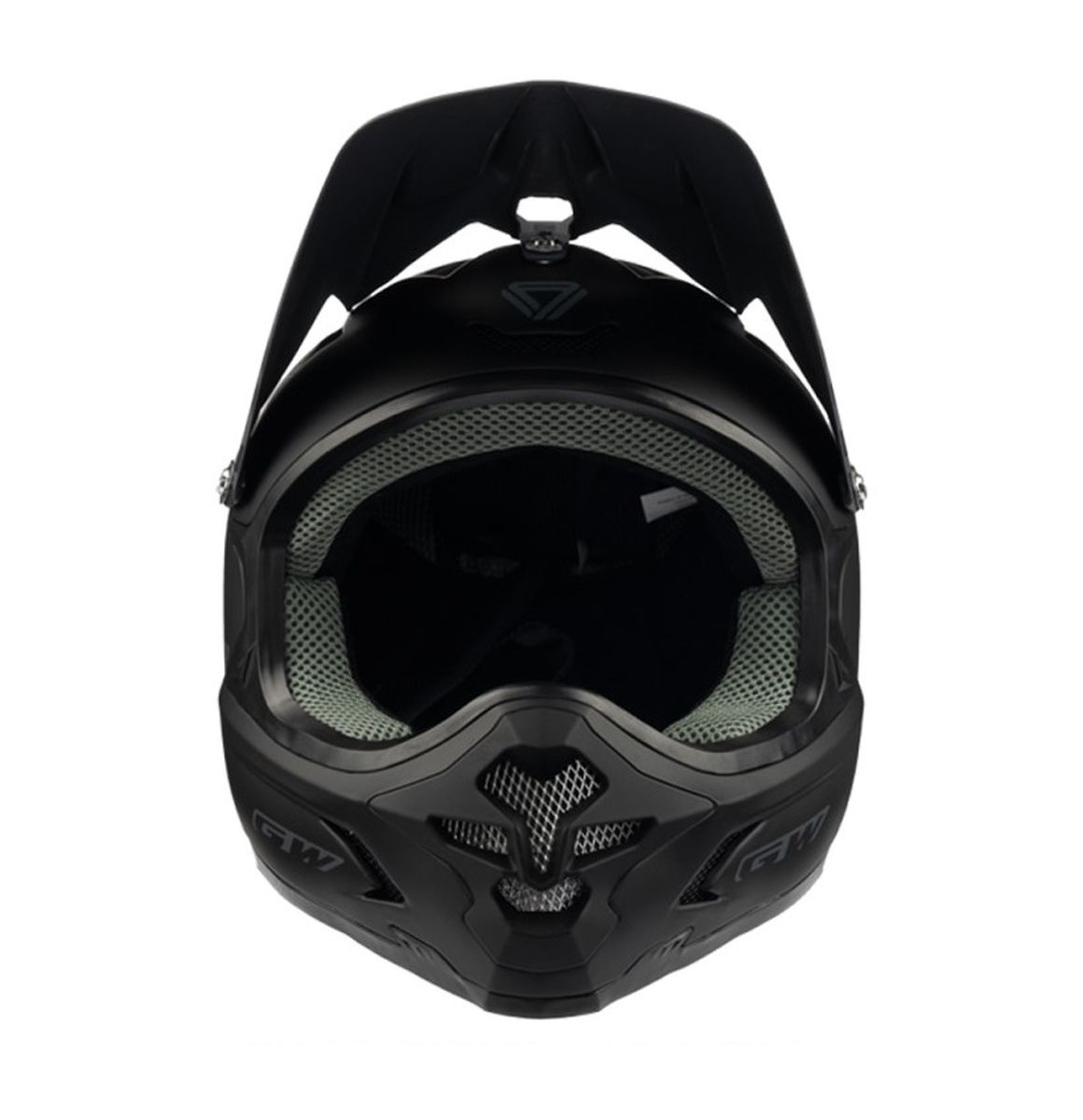 Casco Bmx Full Face GW Wasp Adulto Negro/Gris Mate