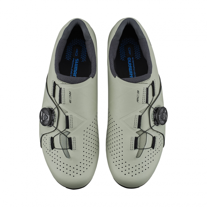 Zapatilla Ciclismo Ruta Shimano SH-RC300 Mujer VERDE PÁLIDO