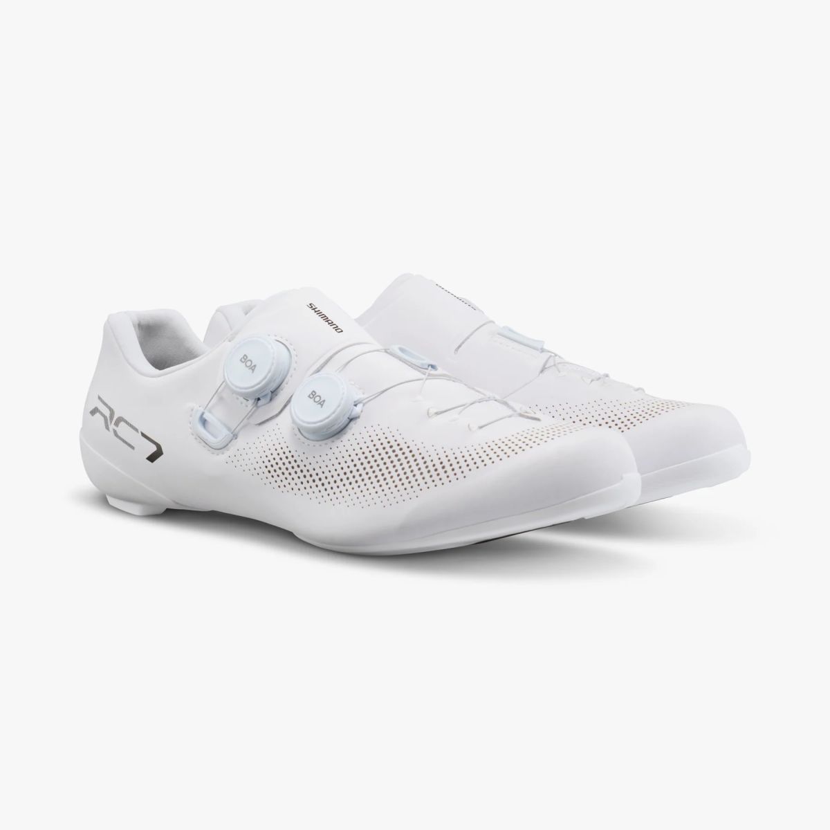 Zapatilla de Ciclismo Ruta Shimano SH-RC703 Wide Blancas