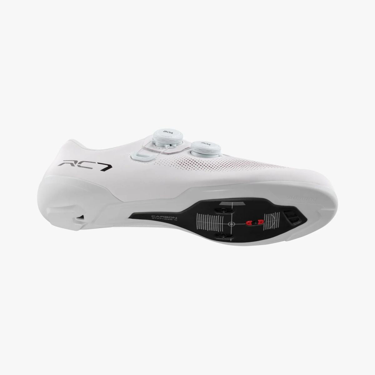 Zapatilla de Ciclismo Ruta Shimano SH-RC703 Wide Blancas