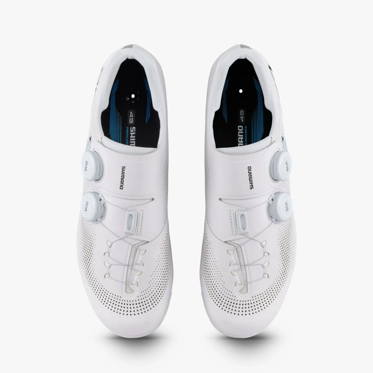 Zapatilla de Ciclismo Ruta Shimano SH-RC703 Wide Blancas