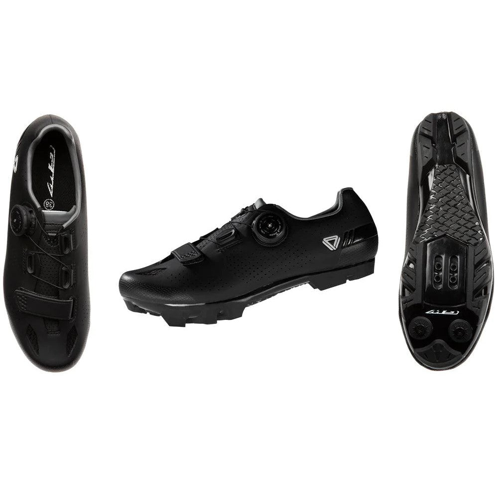 Zapatilla Ciclismo MTB GW Power Hombre Gris Negro
