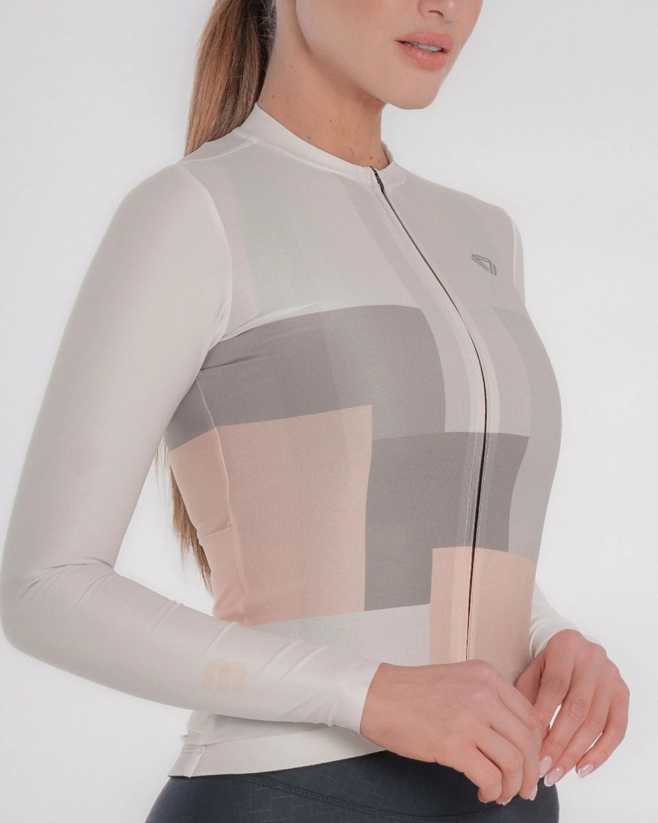 Jersey Ciclismo M/L Mujer GW Bauhaus Coral