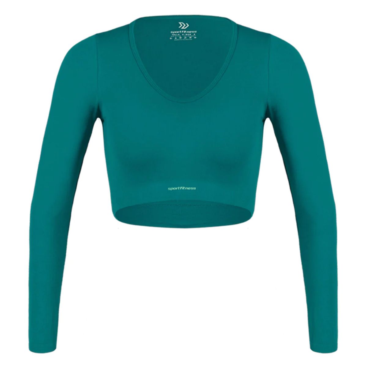 Top Con M/L Mujer Seamless Shake Sportfitness Azul Jade