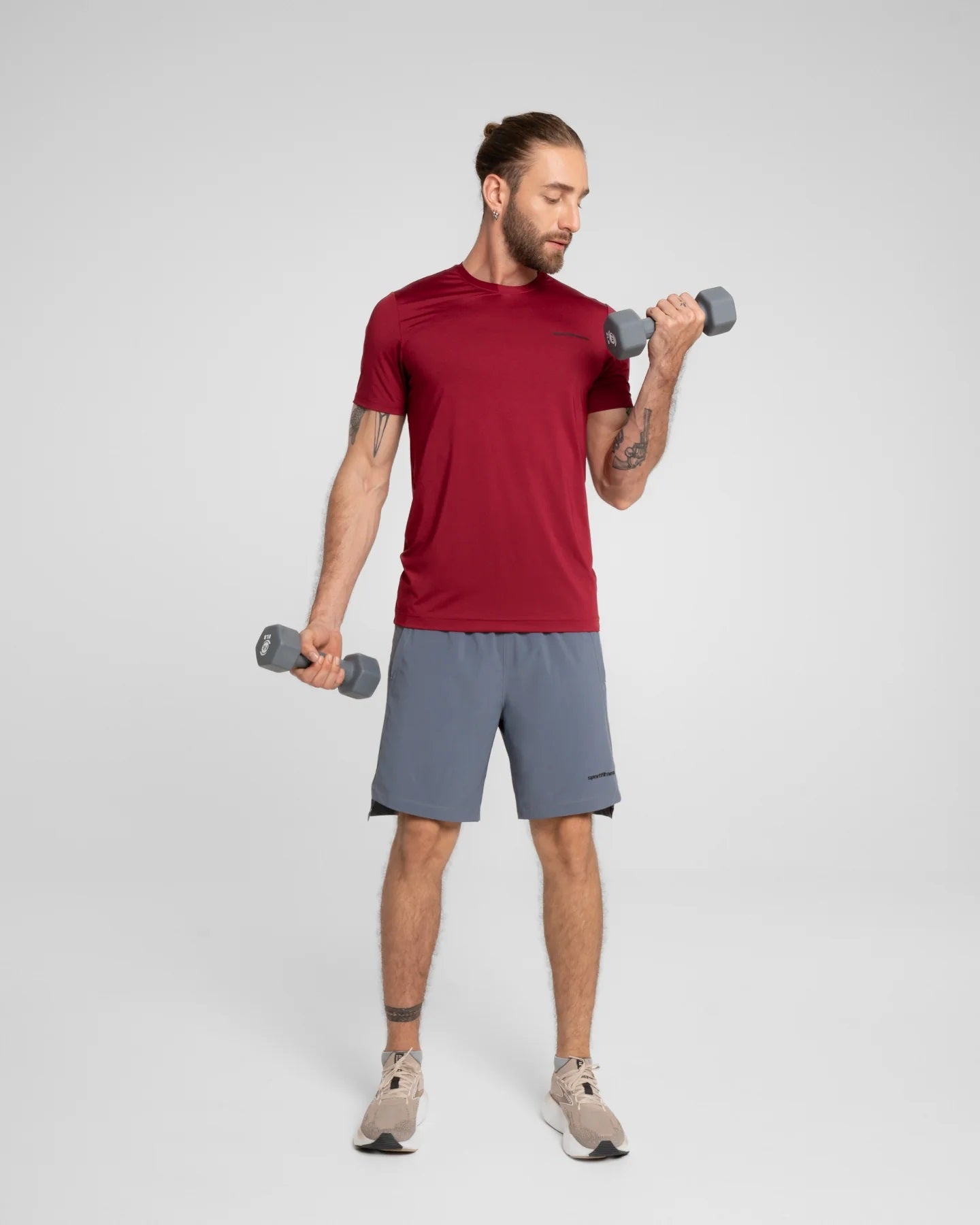 Camiseta M/C Hombre Hardy Sportfitness Vino