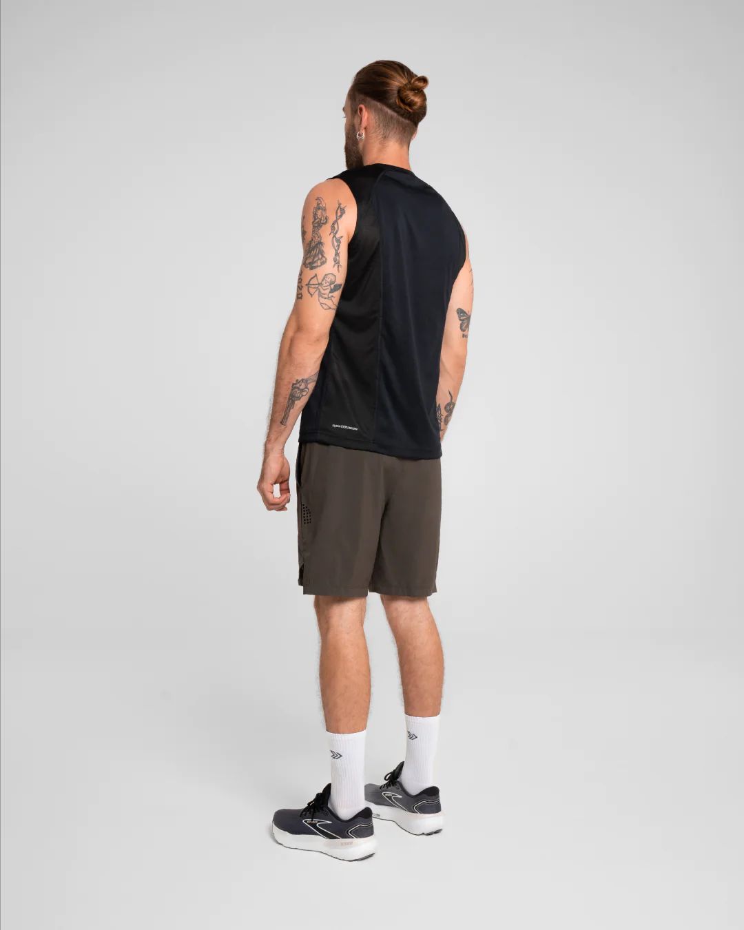 Camiseta Manga Sisa Hombre Void Sportfitness Negro