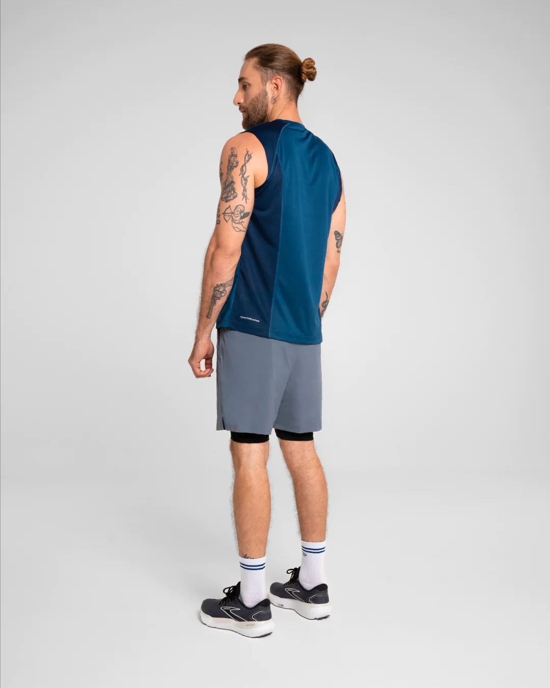 Camiseta Manga Sisa Hombre Void Sportfitness Azul